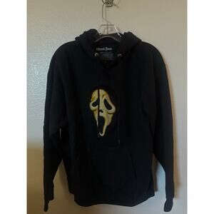 Black Ghost Face Mask  90’s Scream Hoodie Chenille Embroidered Mask
